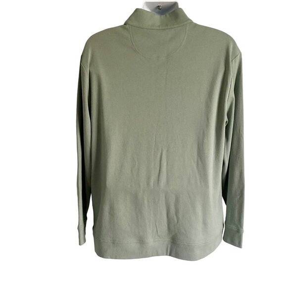 Tackle & Tides 1/4 Zip Long Sleeve Pullover Top Men's Large Green NEW - Picture 6 of 8